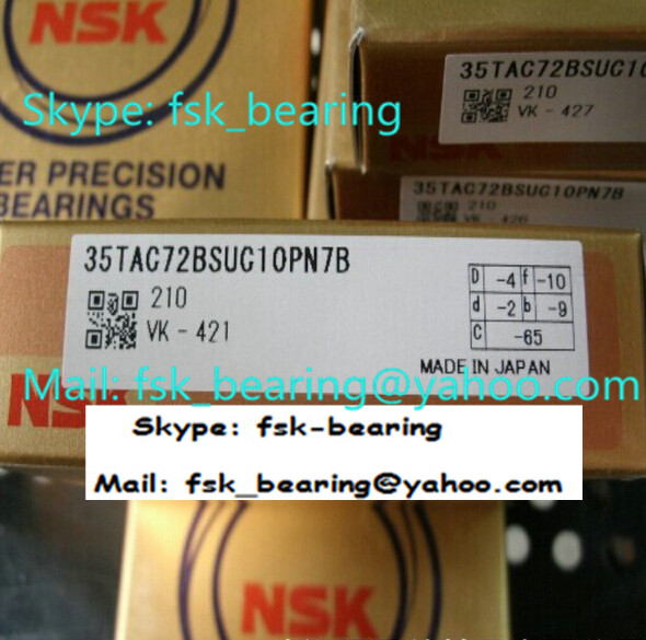 NSK geben Kombinations-eckiges Kontakt-Kugellager 35TAC72BSUC10PN7B DB-Papierlösekorotron DF frei 3