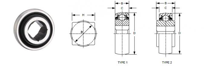 Quadratisches niedriges Reibungs-Doppelt-Reihen-Kugellager 41mm × 100mm × 33.5mm 0