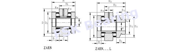 Nylonkäfig/Messingkäfig ZARN2557 stießen Zylinderrollenlager für Werkzeugmaschine 0
