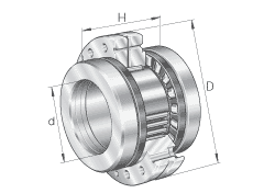 Hochleistungs-zylinderförmige Rollen-Drucklager-Doppelt-Weise, P4 0