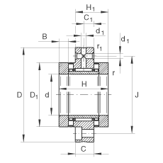 Hochleistungs-zylinderförmige Rollen-Drucklager-Doppelt-Weise, P4 3