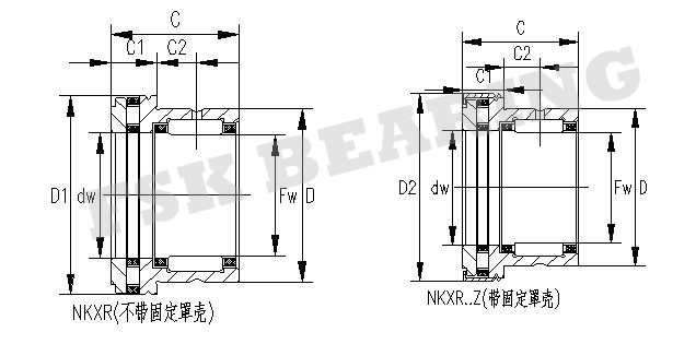 Kombiniertes NKXR20- Z - XL-Nadel-Lager-Schub-Zylinderrollenlager Identifikation 20mm 2