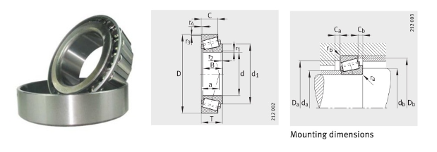 32244- Ein einzelnes Reihen-Kegelrollenlager-elektrisch - Isolierlager für Baumaschinen 0