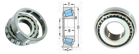Spitze Saling 34300/34478 b-Kaiserkegelrollenlager 76,2 × 121,442 × 24,608 Millimeter äußerer Ring With Cup 6